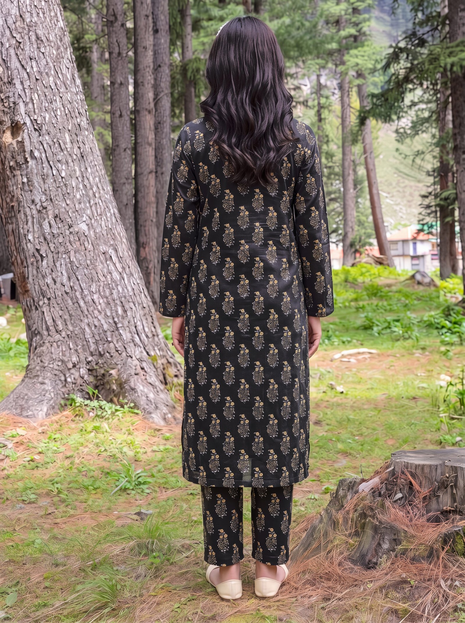Sapphire Petal Lawn Suit Sapphire Petal Lawn Suit - Image 4