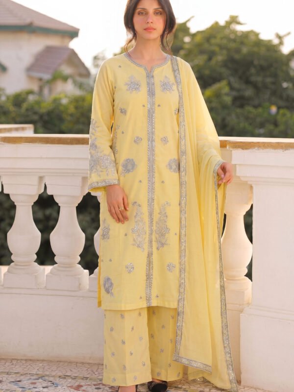 Elegant Embroidered Lawn Suit – New Arrival